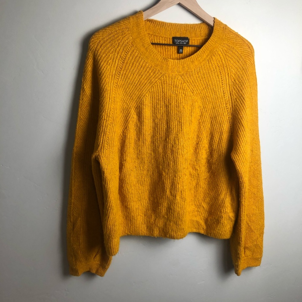 Topshop Mustard Yellow Sweater
